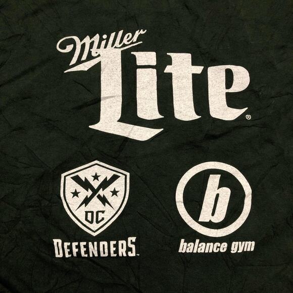 Army Green #FrayLife Miller Lite Graphic Tee - Picture 3 of 4